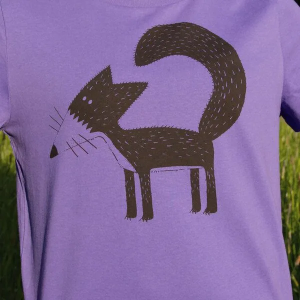 Cmig Cmig Damen T-Shirt Franzi Fuchs in purple love – Produktbild 2 von 4
