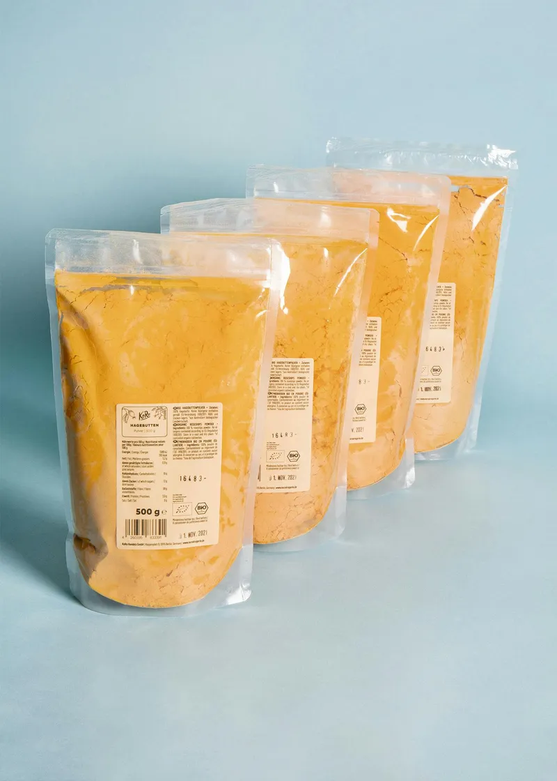 KoRo Bio Hagebutten Pulver 4 x 500 g – Produktbild 1 von 5