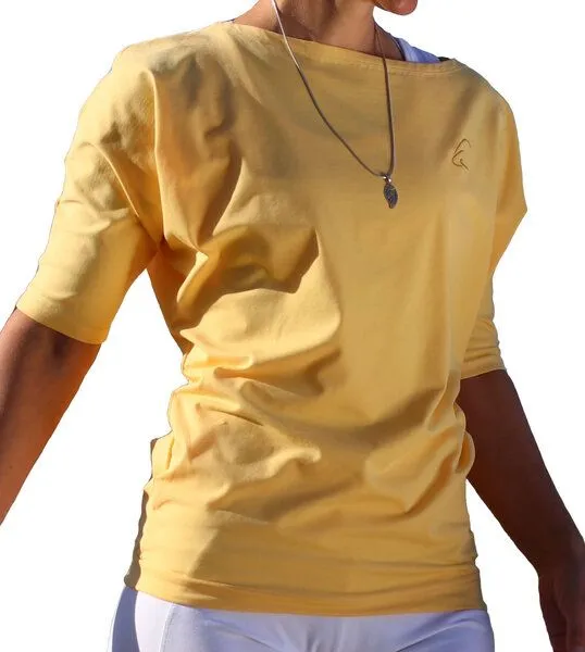 ESPARTO ESPARTO Halbarmshirt Sadaa, Mangogelb, – Produktbild 3 von 3