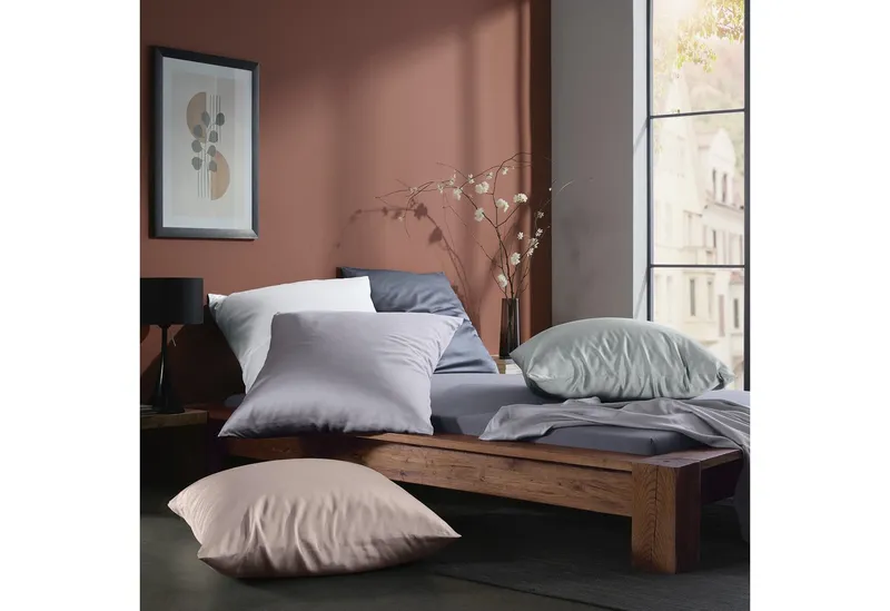Erwin Müller Kissenbezüge Kissenbezug "Schwandorf", TENCEL™ Lyocell Uni, Grün, – Produktbild 1 von 5