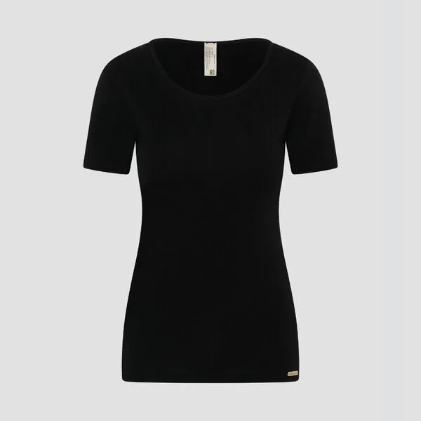 comazo|earth comazo|earth Fairtrade Basic Shirt kurzarm | GOTS zertifiziert, Schwarz, – Produktbild 3 von 3