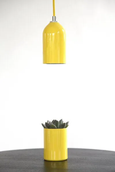 werkvoll by Lena Peter werkvoll by Lena Peter Recycling Hängelampen FIRELIGHT, Gelb, – Produktbild 2 von 4