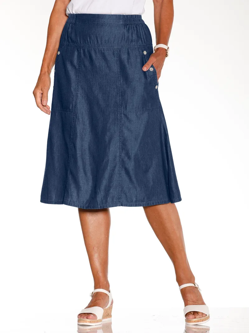 Witt Jeansrock blue-stone-washed, Blue-stone-washed, – Produktbild 1 von 3