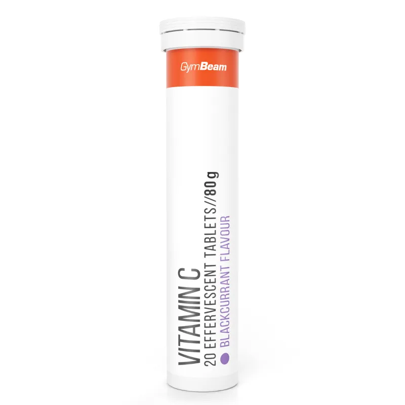 GymBeam GymBeam Vitamin C (1000 mg) Brausetabletten 20 Tabletten black currant – Produktbild 1 von 1