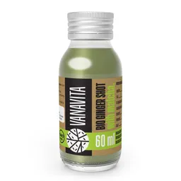 GymBeam Bio VanaVita BIO Ingwershot mit Matcha 60 ml ohne Geschmack – Produktbild 1 von 1
