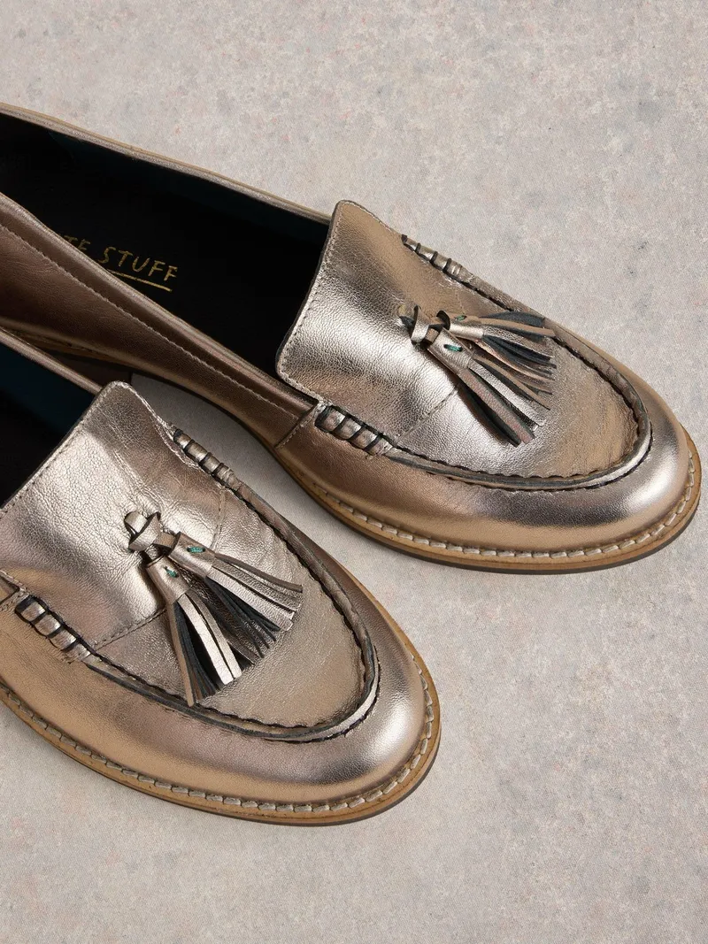 White Stuff Elba Loafer - 36.5, Silbergrau, – Produktbild 3 von 4