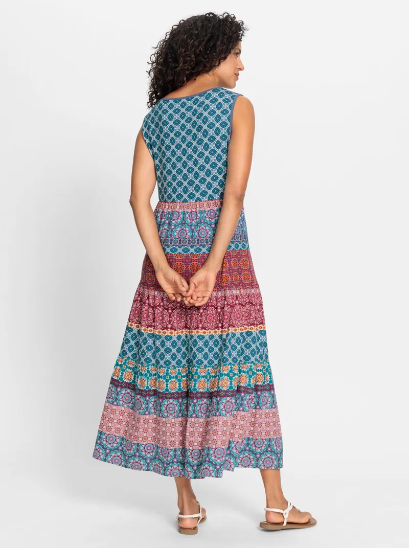 Witt Stufenkleid, Jeansblau-kirsche-bedruckt, – Produktbild 2 von 2