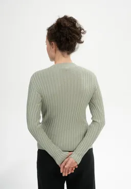 MELA MELA Damen vegan Strickpullover Namari Grüner Ton – Produktbild 1 von 1