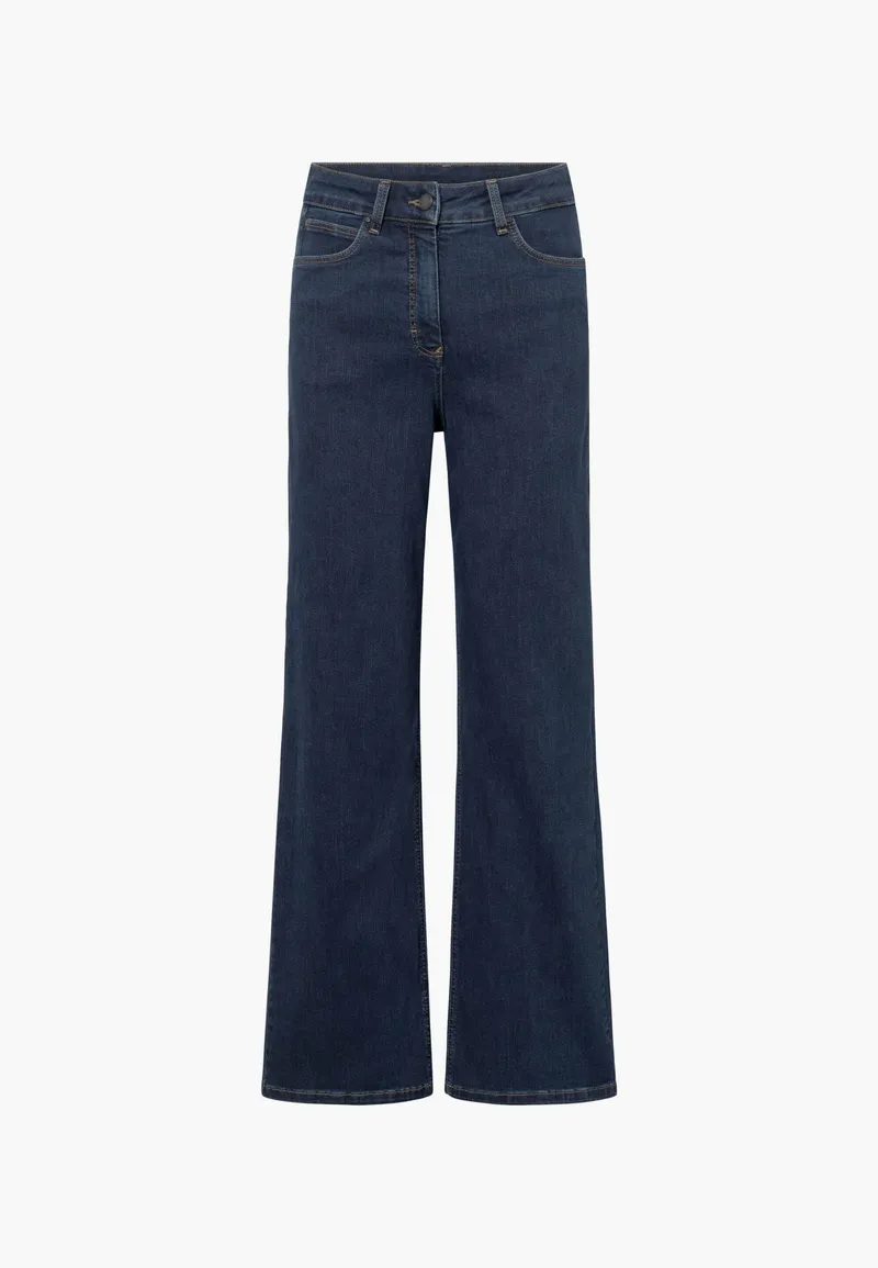 LAURIE LAURIE Damen vegan Jeans Carol Locker Mittellang Dunkelblau Denim, Extra dunkelblau, – Produktbild 1 von 2
