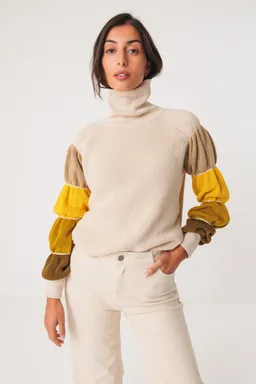 SKFK SKFK Damen vegan Pullover Elortza Beige – Produktbild 1 von 1