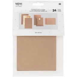 Rico Design Rico Design Flachbeutel braun 24 Stück 120x185mm – Produktbild 1 von 1