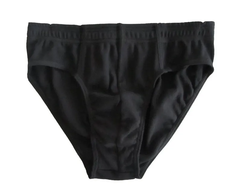 HERMKO Slip 3300 Bio-Baumwolle, Sport Slip ohne Eingriff, Dehnbund, hautnaher Schnitt, Schwarz, – Produktbild 4 von 4