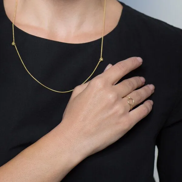 Jonathan Radetz Jewellery Jonathan Radetz Jewellery Kette SPHERE, Gold 585, 14 Karat, Länge 53 cm – Produktbild 3 von 4