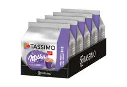 Tassimo Tassimo Kaffee Kapseln Milka T Discs heiße Schokolade 5 x 10 Kakaokapseln, (Packung, 5er Pack) – Produktbild 1 von 1