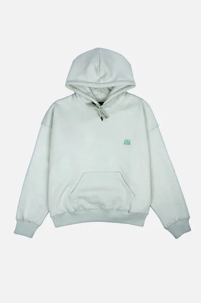 Trendsplant Trendsplant Women's Organic Essential Oversized Hoodie Mint Green, Grün, – Produktbild 2 von 4