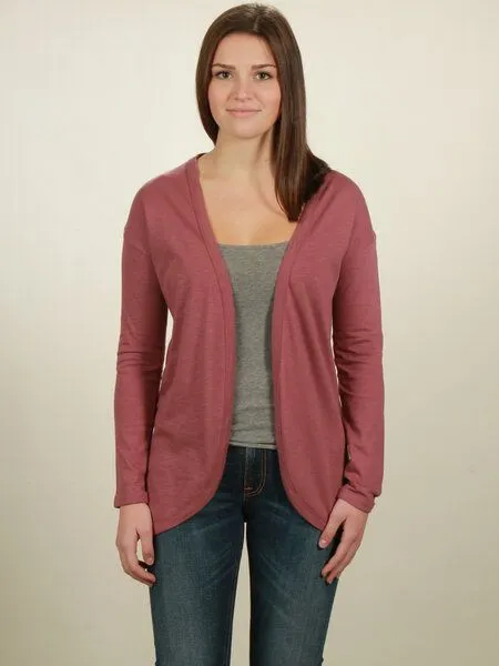 NATIVE SOULS NATIVE SOULS Slub Cardigan Damen, Berry, – Produktbild 1 von 1