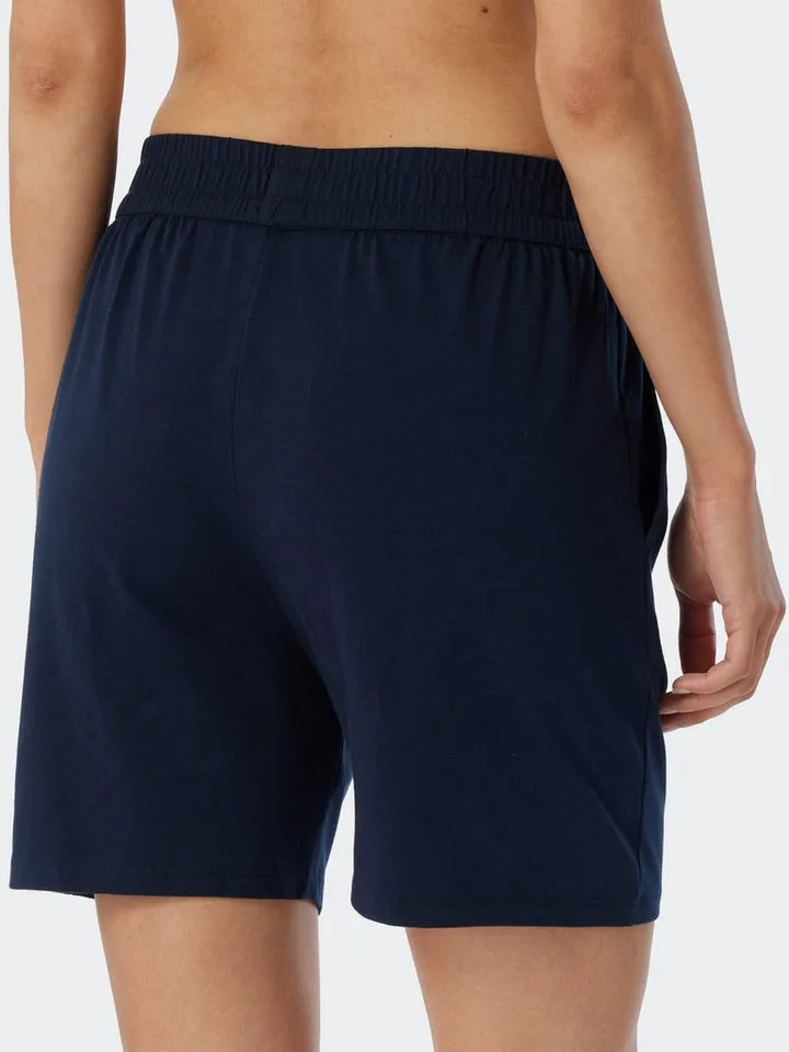 Schiesser Schiesser Pyjamahose Mix & Relax kurz, Blau, – Produktbild 3 von 4