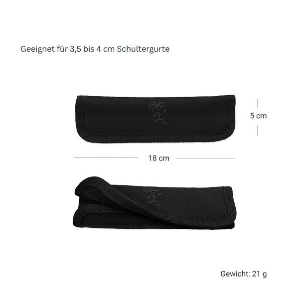 FUCHS & REBELL FUCHS & REBELL Schulterpolster für Crossbody Bags LUCA & FIETE, Schwarz, – Produktbild 3 von 4