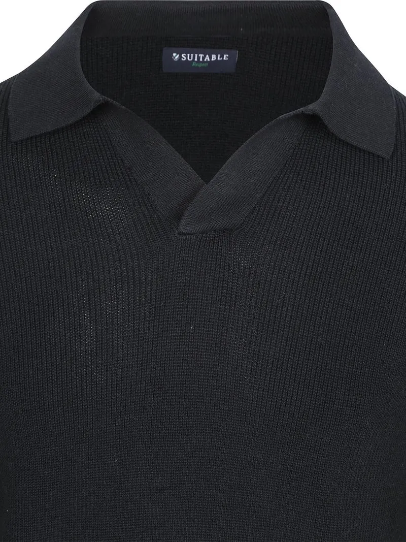 Suitable Suitable Strick-Pullover Riva Knit Marine - Größe L, Dunkelblau, – Produktbild 2 von 5
