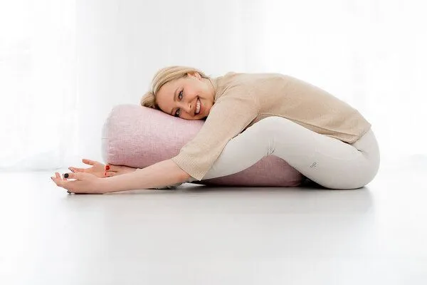 Goldwerk Schliersee Goldwerk Schliersee Bolster ALL NATURE aus Bio Leinen, Rosa, – Produktbild 3 von 4