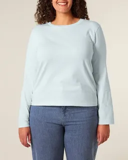 YTWOO YTWOO Basic Damen Langarmshirt aus 100% Biobaumwolle – Produktbild 1 von 1