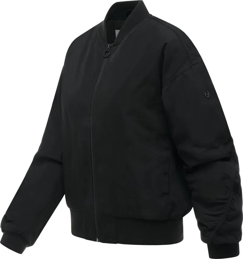 ragwear ragwear Outdoorjacke Allyra Y Leichte Übergangs-Bomberjacke mit Rippkragen, winddicht, Schwarz, – Produktbild 3 von 3