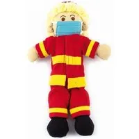 El Puente El Puente Anziehpuppe "Feuerwehrmann Oliver" | Fair Trade & Handmade aus Sri Lanka – Produktbild 1 von 1