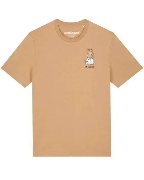 watapparel watapparel T-Shirt Unisex Dogtor, Latte, – Produktbild 1 von 3