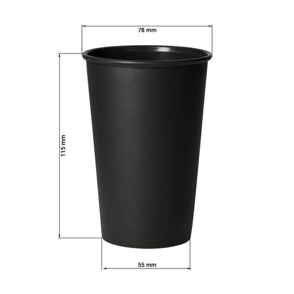 elasto nature elasto nature Becher 300 ml aus Kunststoff, Schwarz, – Produktbild 3 von 3