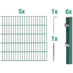 Alberts ALBERTS DSM-Set, Typ6/5/6, 2 m, Klemmlasche, grün.kstbe.RAL6005, zE, m.Graphitstift, Höhe 1600 mm – Produktbild 1 von 1