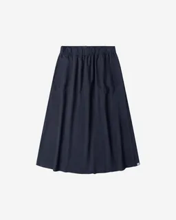 MATONA MATONA Damen vegan Midi-Rock Mit Rüschen Mitternachtsblau – Produktbild 1 von 1