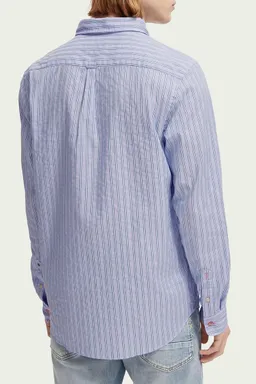 Scotch and Soda Scotch and Soda Hemd Streifen Hellblau – Produktbild 1 von 1