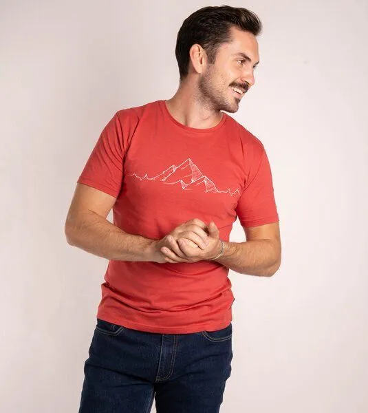 Gary Mash GARY MASH Shirt Mountainbeat aus TENCEL Modal Mix, Rot, – Produktbild 2 von 4