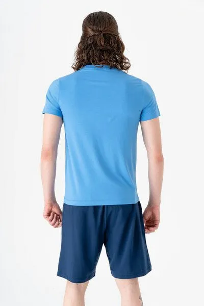 True North True North Herren Kurzarmshirt aus Bio-Baumwolle und Modal T-Shirt T2100, Aquamarin, – Produktbild 3 von 3