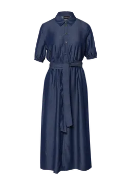 s.Oliver Midi-Hemdblusenkleid aus Lyocell mit Bindegürtel – Produktbild 1 von 1