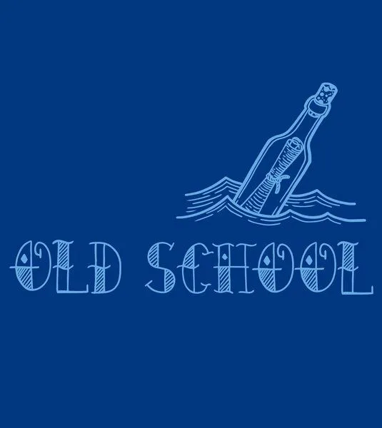 Gary Mash GARY MASH Shirt Old School aus Modal®-Mix, Blau, – Produktbild 2 von 2