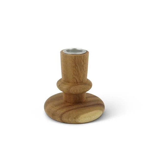 KINTA KINTA Kerzenhalter konisch Akazie, Natur, – Produktbild 1 von 2