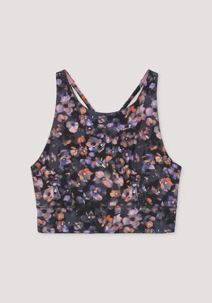 hessnatur hessnatur Bustier Fitted Highneck ACTIVE LIGHT, Lavendelgrau, – Produktbild 4 von 4