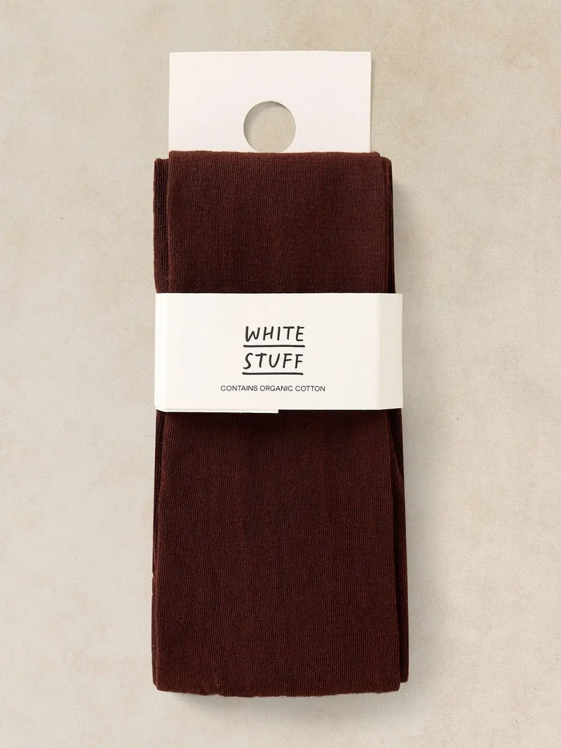 White Stuff Strumpfhose Patty - S, Tiefbraun, – Produktbild 1 von 2