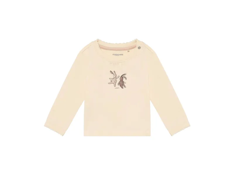 Noppies Langarmshirt Print Hasen Buttercream 44, Natur, – Produktbild 1 von 1