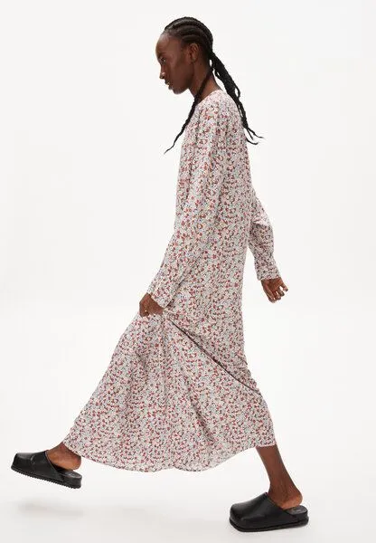 ARMEDANGELS ARMEDANGELS ASTRAA BOHEME - Damen Webkleid Oversized Fit aus LENZING ECOVERO Mix, Oatmilk, – Produktbild 1 von 4