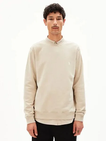 ARMEDANGELS ARMEDANGELS BAARO – Herren Sweatshirt Regular Fit aus Bio-Baumwolle, Sand stone (natur), – Produktbild 1 von 2