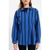 SUITE13LAB SUITE13LAB Damen vegan Shirt Tui Stripes Blau – Produktbild 1 von 1