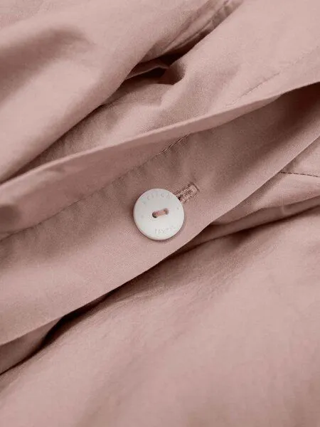 erlich textil erlich textil Finn Bettdeckenbezug aus Bio-Baumwolle, made in Europe, Puder, – Produktbild 4 von 6