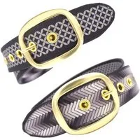 Seegarn Seegarn - Gürtel / Wendegürtel SeeNacht 4cm, Gold, – Produktbild 2 von 5