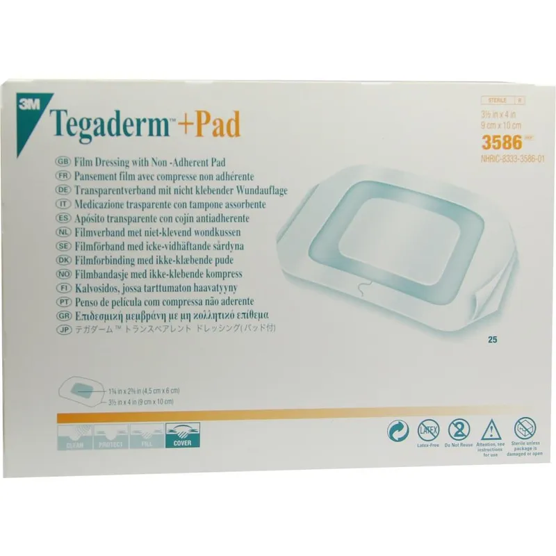 Solventum Germany TEGADERM 3M Plus Pad 9x10 cm Fertigverb.3586 25 St Verband – Produktbild 1 von 1
