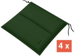 Doppler doppler Sitzkissen "CITY" mit Längssteppung, 4er-Pack, 48x48x6 cm, Polyester, moosgrün – Produktbild 1 von 1