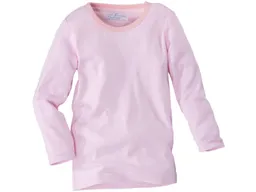 HANS NATUR Kinder Unterhemd Langarm Bio-Baumwolle rose-weiß gestreift Gr. 92 – Produktbild 1 von 1