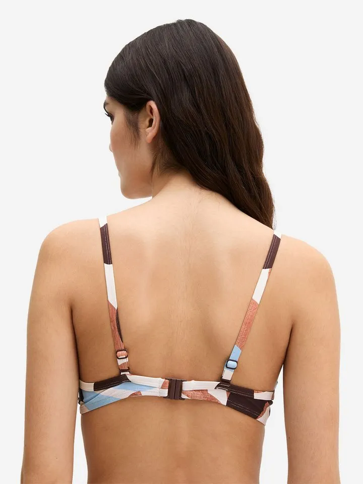 Marc O'Polo Marc O'Polo Bügel-Bikini-Top Breezy Leaf, Bikini Top mit Bügel, Stützendes Bikini‑Top, Unterwire Bikini, Bunt, – Produktbild 3 von 4