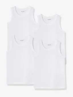 Vertbaudet 4er-Pack Trägershirts für Kinder BASIC – Produktbild 1 von 1